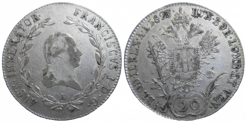 František II. 20 grajciar 1823 A