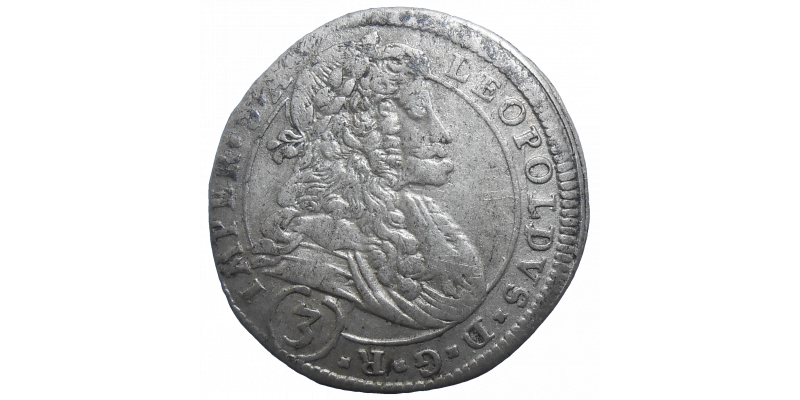 Leopold I. 3 grajciar 1695 CK