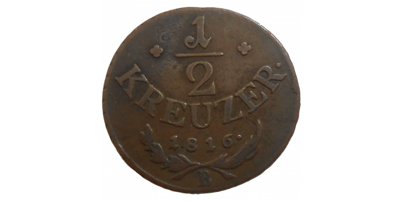 František II. 1/2 grajciar 1816 B