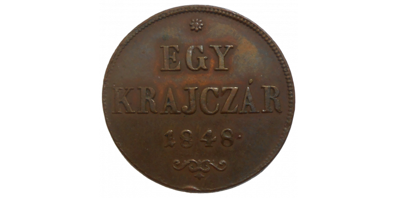 František Jozef I. Egy Krajczár 1848