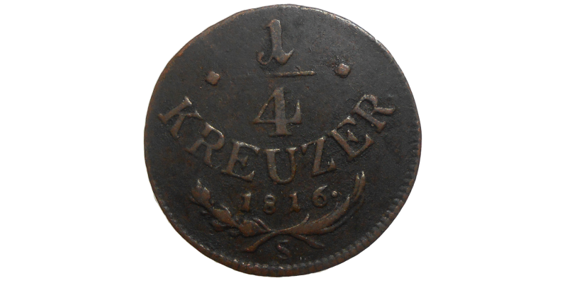 František II. 1/4 grajciar 1816 S