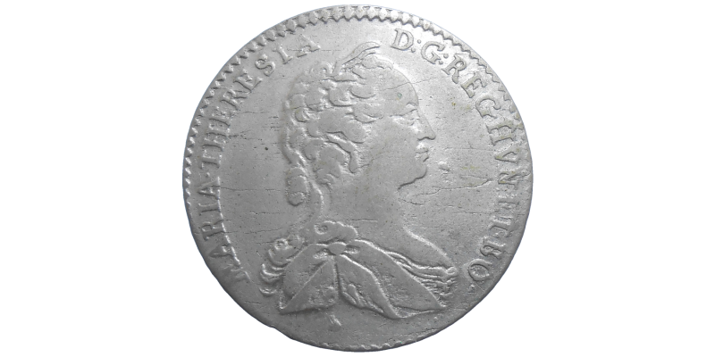 Mária Terézia VI grajciar 1745 Hall