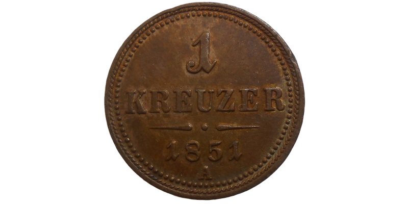 František Jozef I. 1 grajciar 1851 A