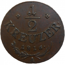 František II. 1/2 grajciar 1816 A