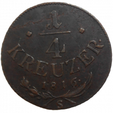 František II. 1/4 grajciar 1816 S