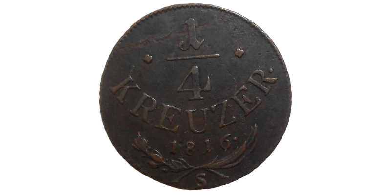 František II. 1/4 grajciar 1816 S