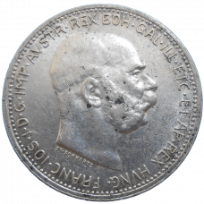 František Jozef I. 1 koruna 1914 bz