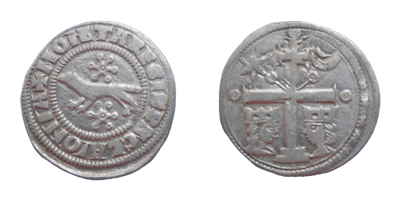 Belo IV. Slavónsky denár krúžky
