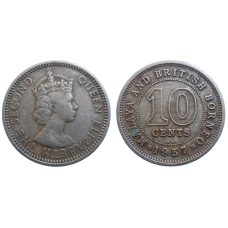 Britské Borneo 10 centov 1957