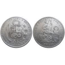 Peru 1 Sol 1869
