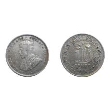Ceylon 10 Cent 1914