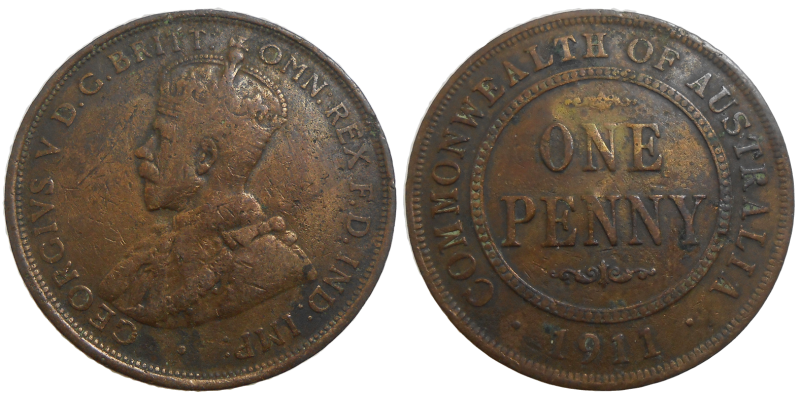 Austrália One Penny 1911