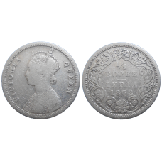 India 1/4 Rupee 1862