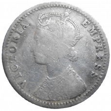 India 1/4 Rupee 1887