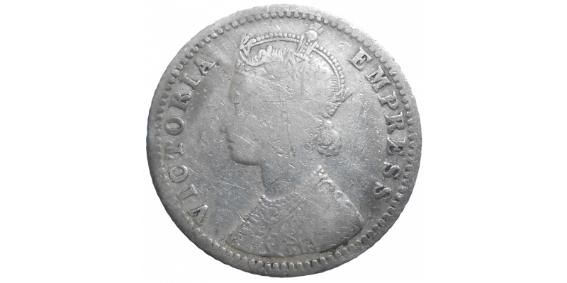 India 1/4 Rupee 1887