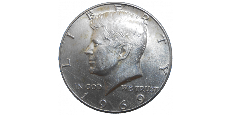 USA Half Dollar 1969 D