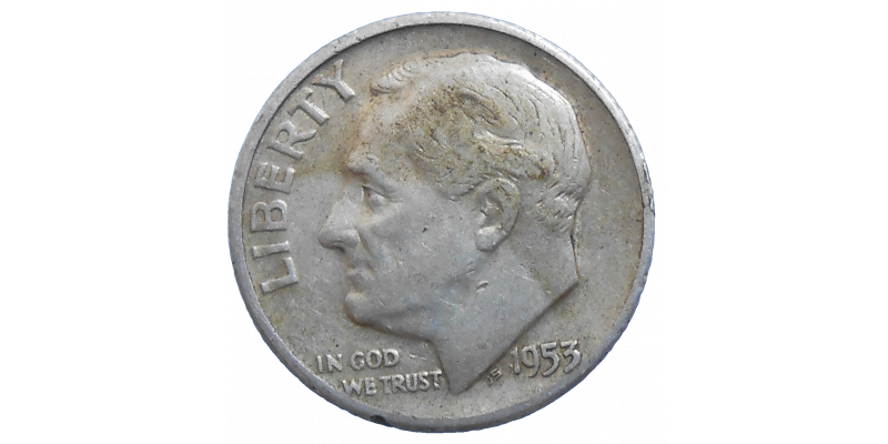 USA One Dime 1953 S