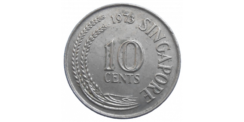 Singapore 10 Cents 1973