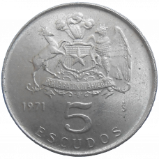 Chile 5 Escudos 1971