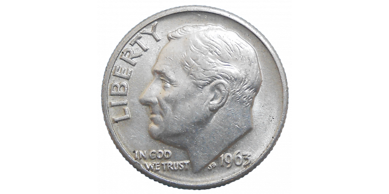 USA One Dime 1963 D