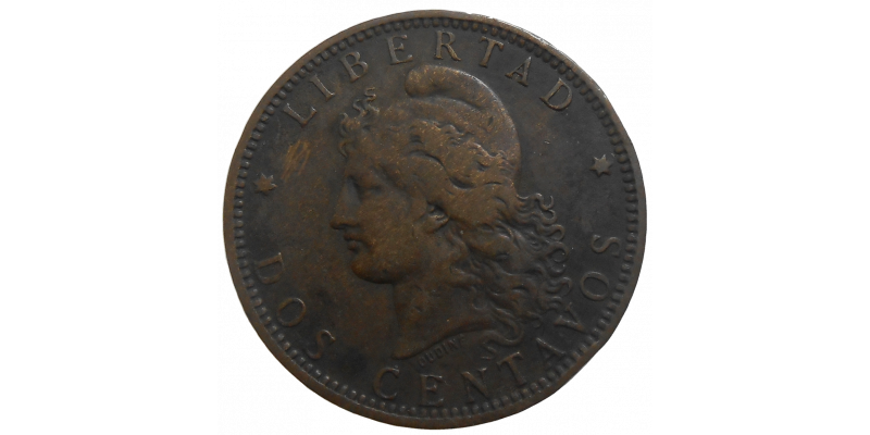 Argentína 2 Centavos 1892