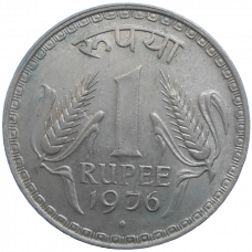 India 1 Rupee 1976
