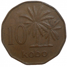 Nigéria 10 Kobo 1991