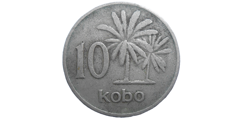 Nigéria 10 Kobo 1973