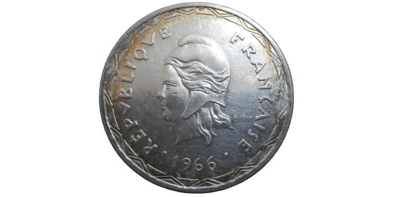 Nové Hebridy 100 Frank 1966