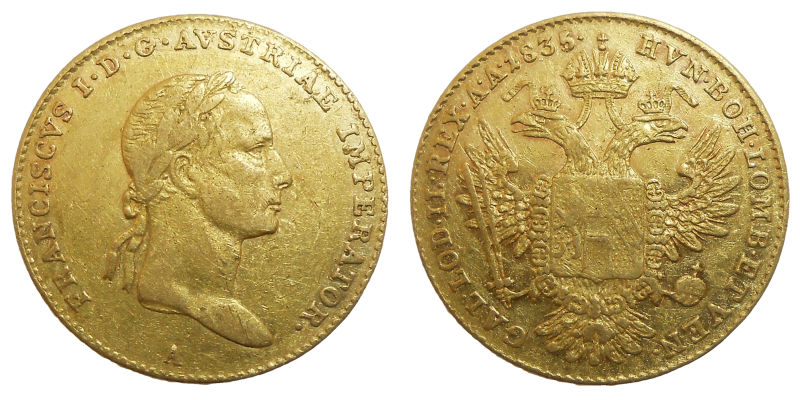 František II. Dukát 1835 A