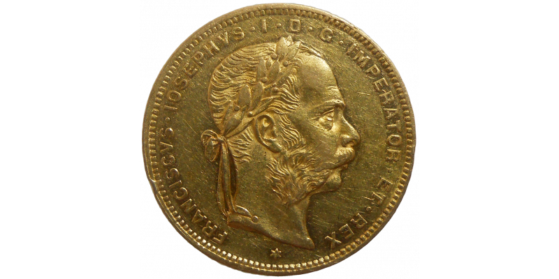 František Jozef I. 8 zlatník 1878 bz