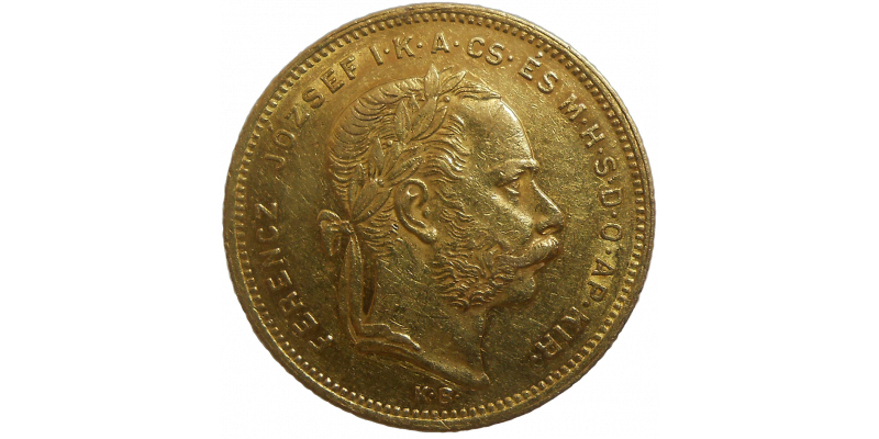 František Jozef I. 8 zlatník 1875 KB