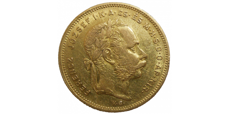 František Jozef I. 8 zlatník 1877 KB