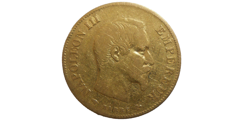 Francúzsko 10 Frank 1859 A