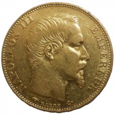 Francúzsko 20 Frank 1857 A