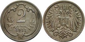 František Jozef I. 2 Heller 1911 bz 1/1