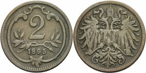 František Jozef I. 2 Heller 1895 bz 2/2