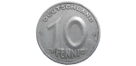 Nemecko 10 Pfennig 1950 A