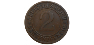 Nemecko 2 Pfennig 1924 J