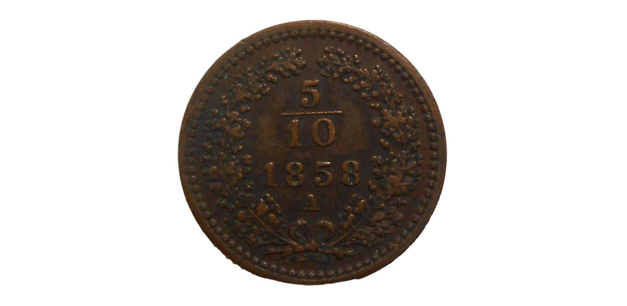 František Jozef I. 5/10 grajciar 1858 A František Jozef I. 5/10 grajciar 1858 A