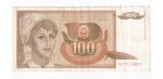 Juhoslávia 100 Dinara 1990