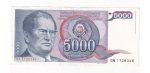 Juhoslávia 5000 Dinara 1985