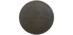 Taliansko 10 Centesimi 1866 H