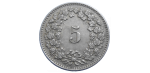 Švajčiarsko 5 Rappen 1913