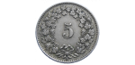 Švajčiarsko 5 Rappen 1931