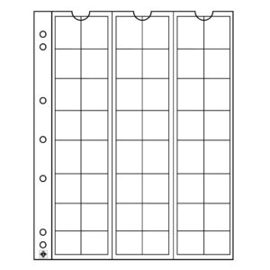 Náhradné listy na mince NUMIS 17 mm