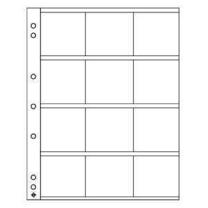 Náhradné listy na mince NUMIS pre papierové kapsule