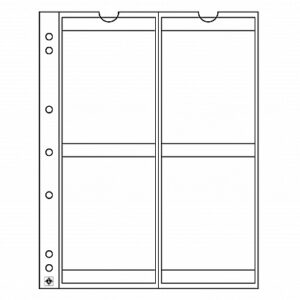 Náhradné listy na mince NUMIS 66 mm