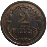 Maďarsko 2 Fillér 1938 BP