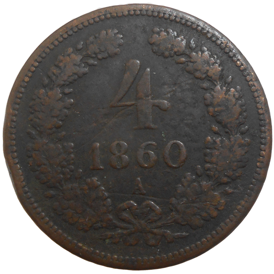 František Jozef I. 4 grajciar 1860 A František Jozef I. 4 grajciar 1860 A